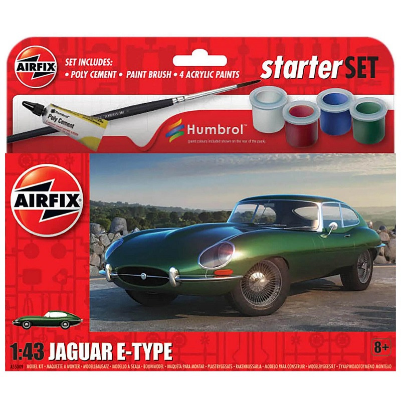 Maquette voiture Airfix 1/43 Jaguar Type E 55009