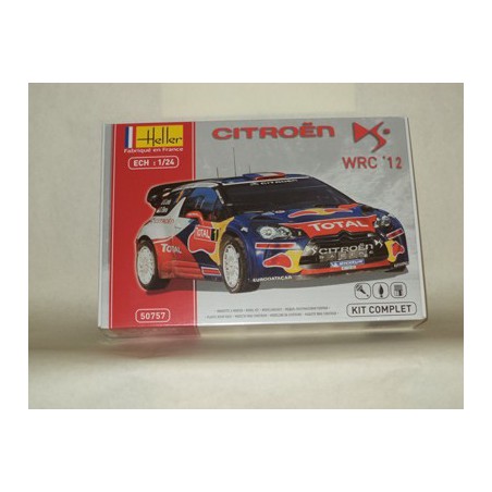 Maquette Heller 1/24 Citroën DS3 WRC Test Car Asphalte - Réf 80758, Comme Neuf