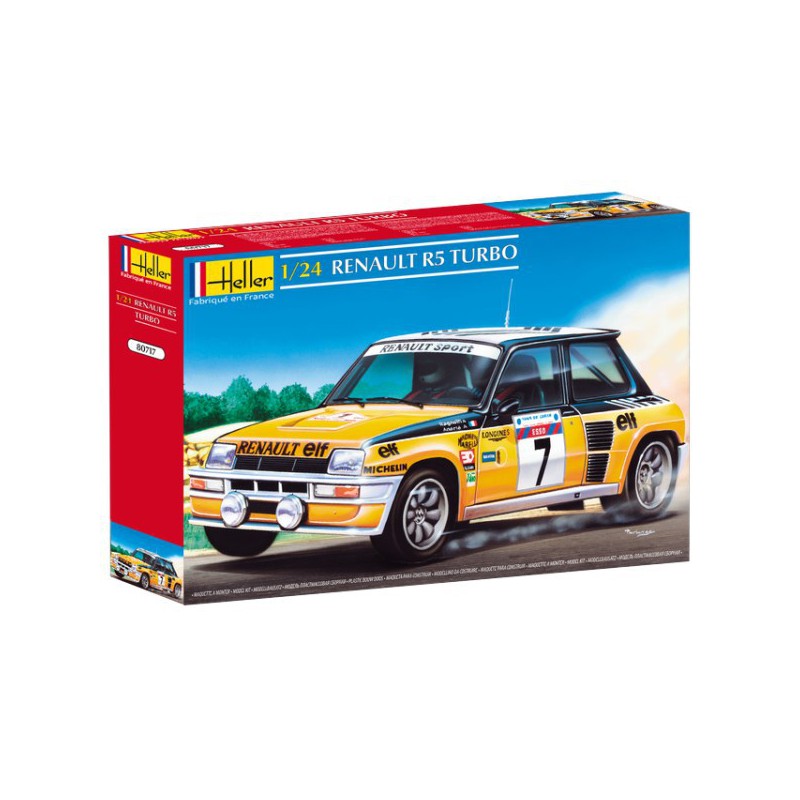 Maquette voiture Heller 1/24 Renault 5 Turbo Rallye 80717