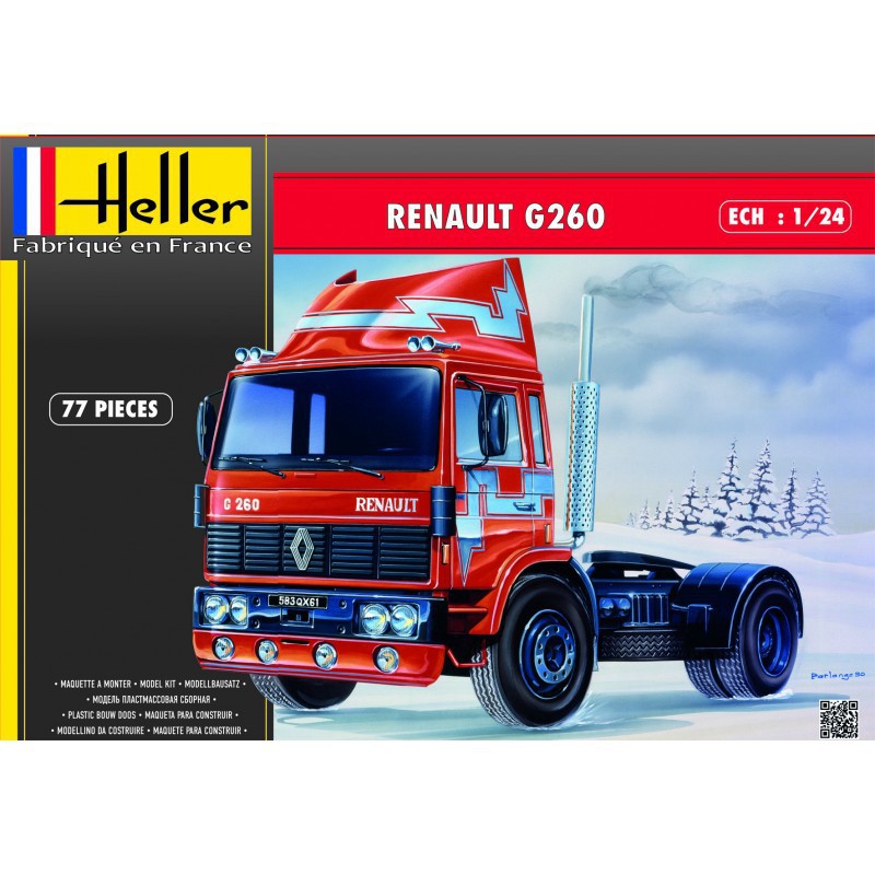 Maquette camion Heller 1/24 80772 Renault G260