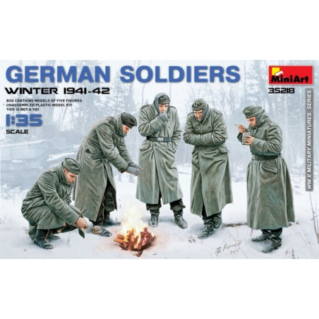 Miniart Soldats Allemands - Kit Maquette Moulée En Couleur Échelle 1:35