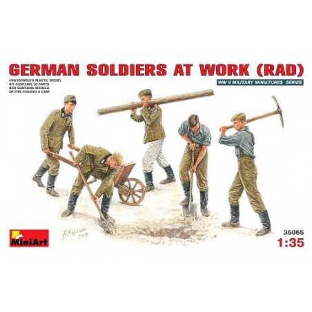 Miniart – Soldats Allemands – Maquette Plastique 1:35 – Kit Figurine à Monter Et Peindre – Collectionneur Dès 14 Ans