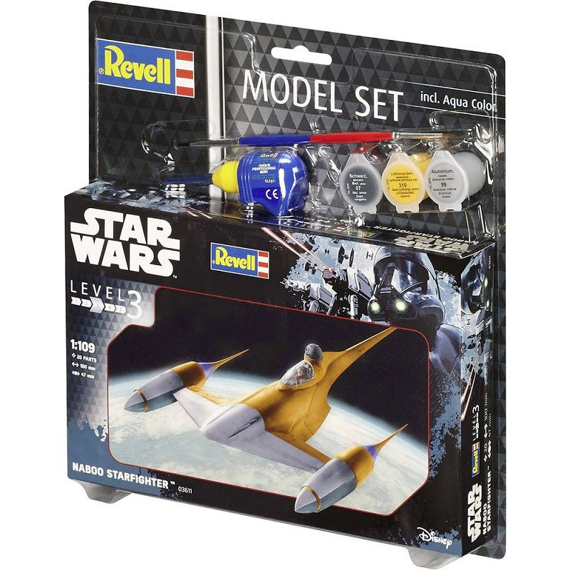 Mini maquette à clipser Naboo Starfighter Star Wars