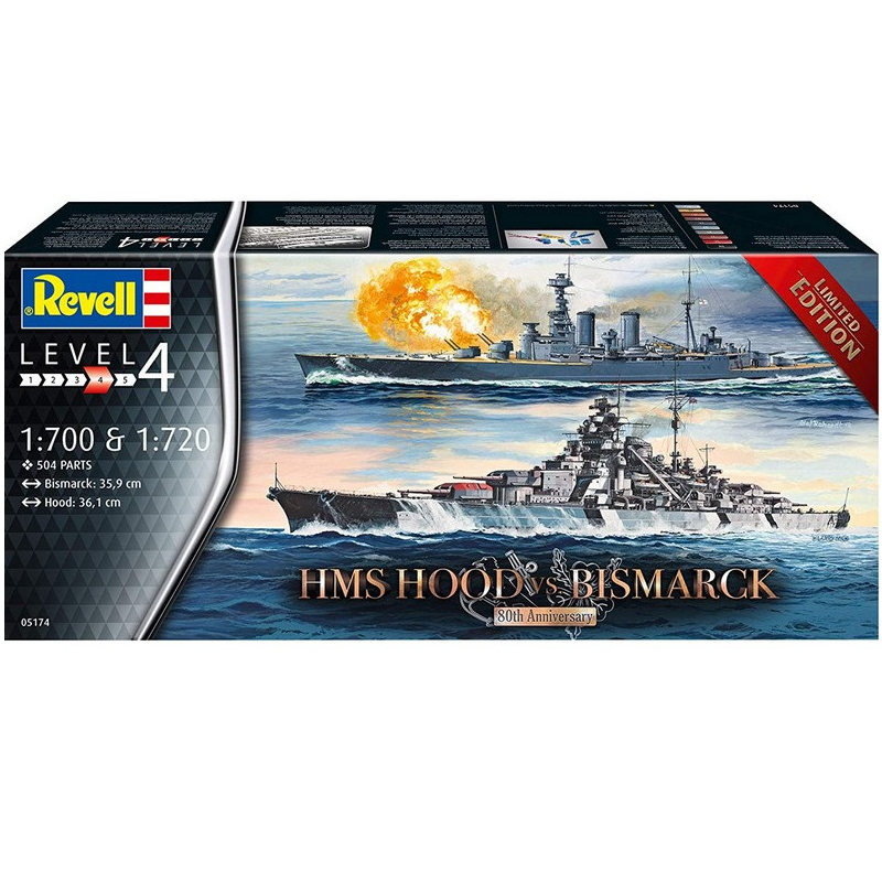 Maquette bateau Revell 05174 HMS Hood vs Bismarck