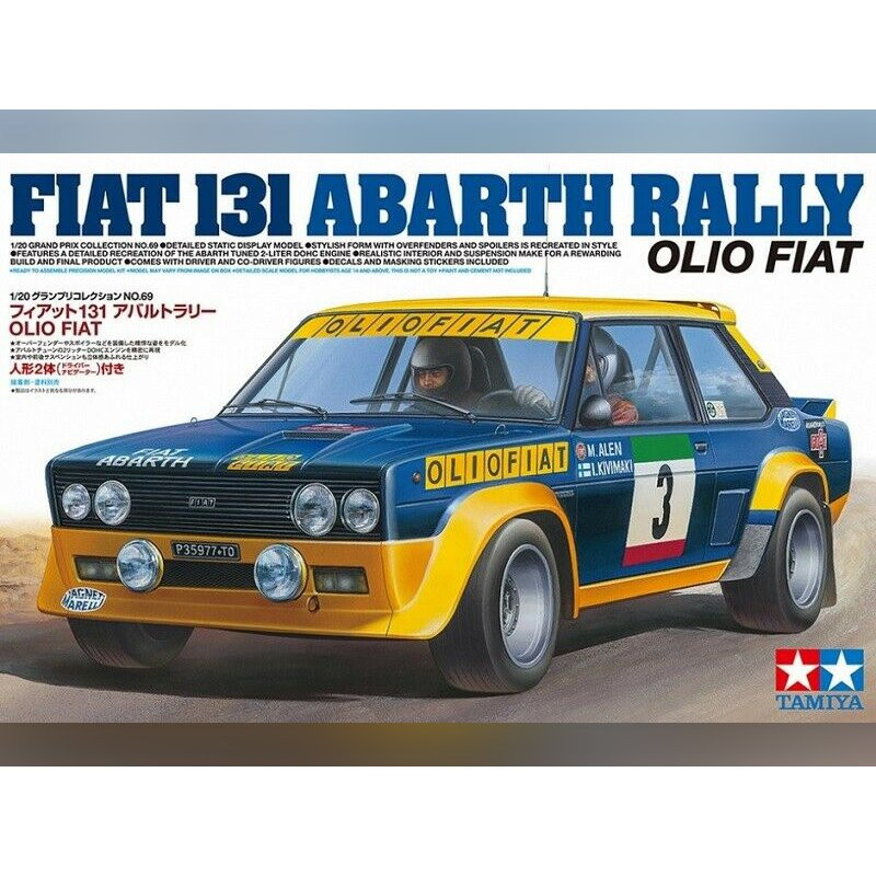 Maquette voiture Tamiya 1/20 Fiat 131 Abarth Rally 20069